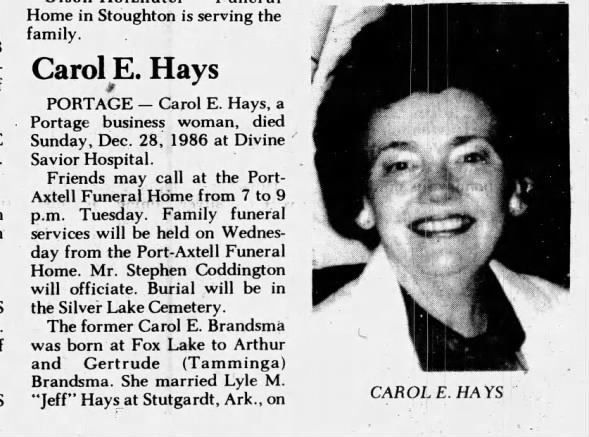 Clipping from Portage Daily Register